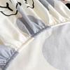 1Pc 100%Cotton Bed Sheet For Kids Panda Printed Cute Cartoon Style Fitted Bed Sheet With Elastic Band 360All-Inclusive Bed Sheet