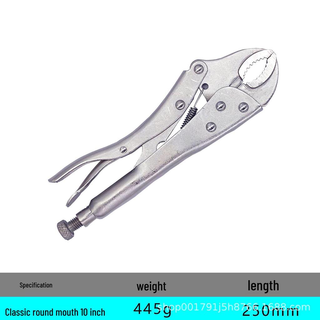 Industrial Grade Multifunctional High Leverage Round Nose Pressure Clamping Pliers for Labor-Saving Work.