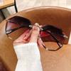 New sunglasses trendy personalized sunglasses fashion frameless sunglasses women's European and American trimmed polygons