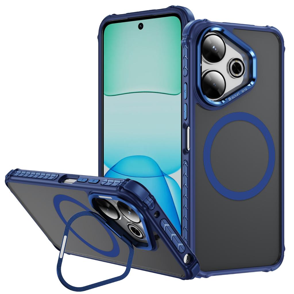 For Redmi Phone Case Magnetic Suction Ultra-thin Anti Drop Heat Dissipation Cool Phone Case Skin Feel Bracket Phone Case