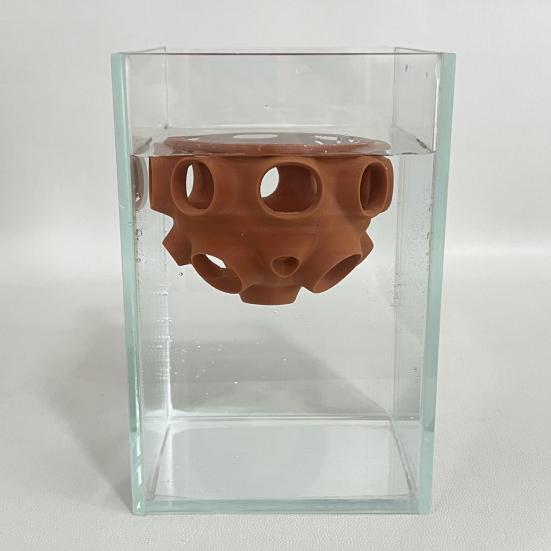 Pływająca Kryjówka dla Ryb i Krewetek Drukowana 3D Małe Ryby Krewetki Siedlisko Schronienie Pusta Jaskinia Wzbogacenie Dekoracja Akwarium Akcesoria do Akwariów