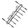 Over The Door Hook Metal Door Hanger Towel Coat Hat Rack for Bedroom Bathroom Entryway Matte Black