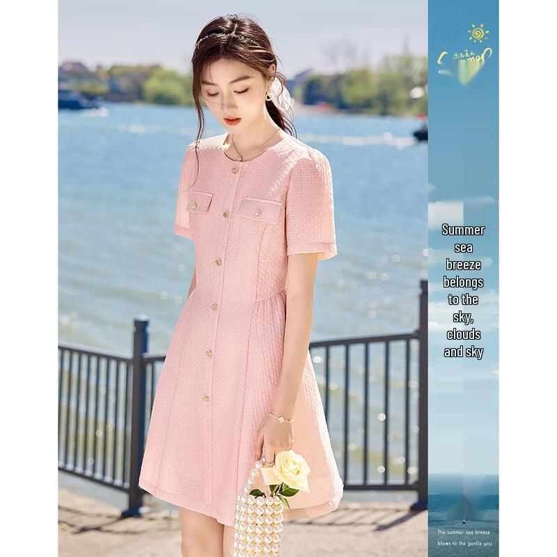 

Elegant Commuter A-Line Midi Dress L