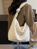 Casual Cotton Shoulder Bag With Standup Pouch For Daily Outings