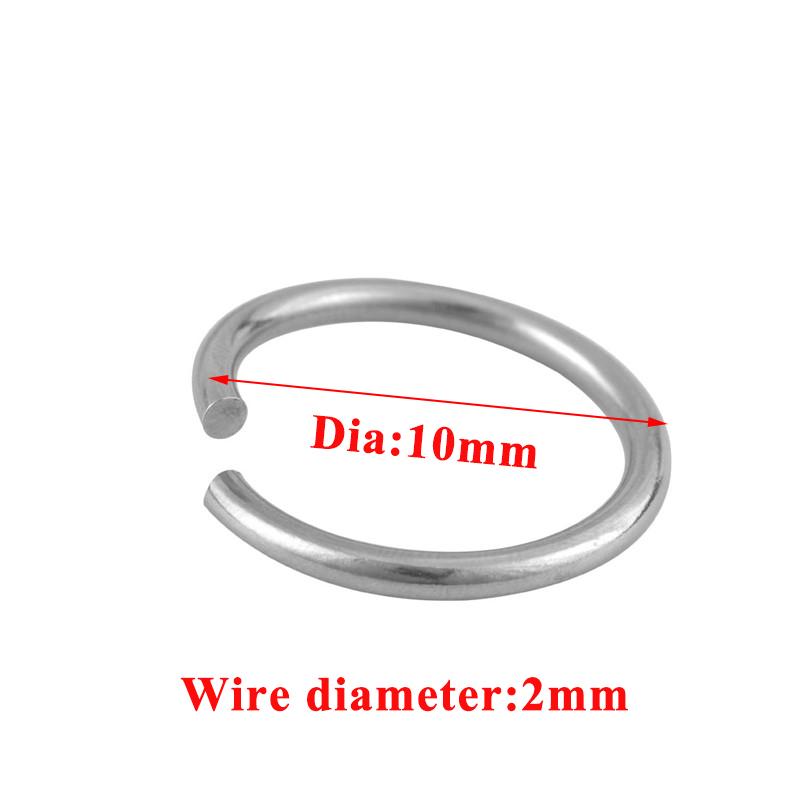 

20pcs/lot Stainless Steel Secant Circle Open Jump Rings Split Rings Connectors For DIY Jewelry Crafts Finding Making Accessories