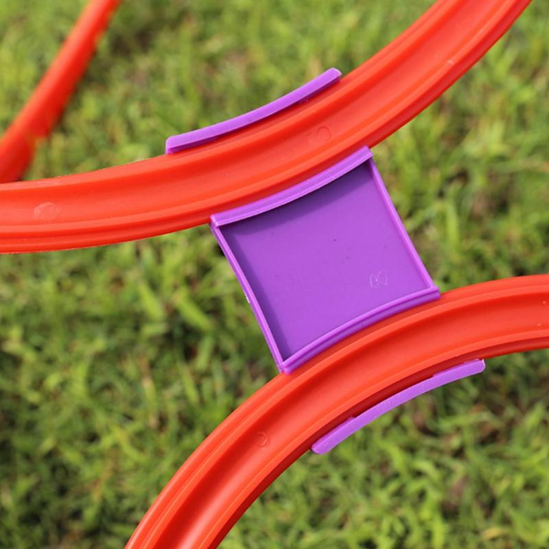 10 Stück 40cm Fußball Trainingsring Rund Geschwindigkeits-Agility-Trainingsringe Fußball Agility Training Fitnessstudio Outdoor-Sportarten Geschwindigkeitsausrüstung