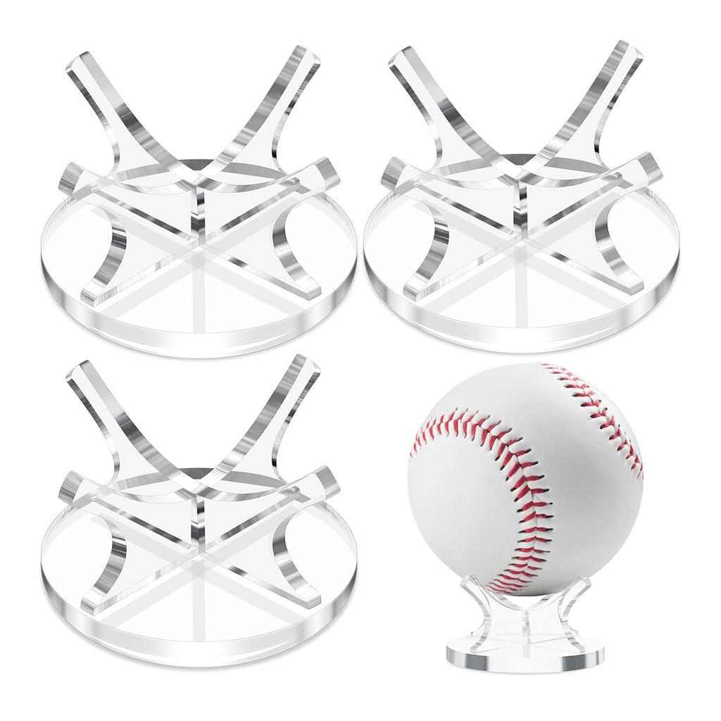 Baseball Softball Tennis Sport Balls Stand Acrylic Display Stand Small Balls Display Rack Baseball Holders for Balls