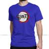 Vintage Demon Slayer Anime T Shirt Men Round Collar 100 Cotton T Shirt Short Sleeve Tees