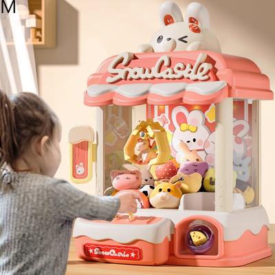 Greifautomaten für Kinder Mini-Verkaufsautomaten Spielhallen Süßigkeiten Indoor-Greifspiel Preise Spielzeug Elektronische Musik Greifpuppen-Maschine Geschenk