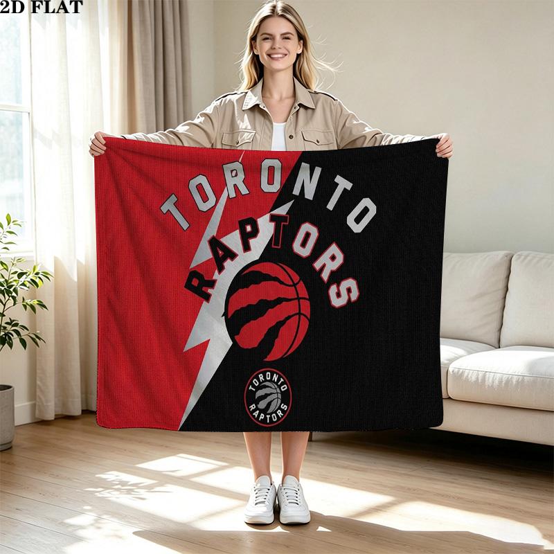 Toronto Raptors Print Flannel Blanket High Quality Warm Comfortable Cover for All Seasons Perfect for Gifts Home Decor