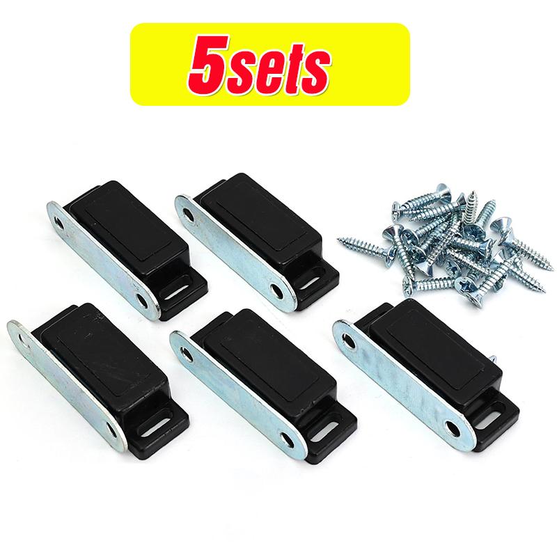 Cabinet Magnet Latch Heavy Duty Magnetic Door Stopper With Fastening Screws For Kitchen Bathroom Furniture Cupboard Hardware Kit