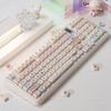 MAIMOOO Keycaps Rabbit Dessert Party Warm Color PBT Rounded Sublimation Keyboard Cute Keycaps Moa 114keys
