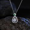 Natural Water Foam Jade Gourd Pendant S925 Sterling Silver New Chinese Style Niche Design Exquisite Small Light Luxury Accessories Women