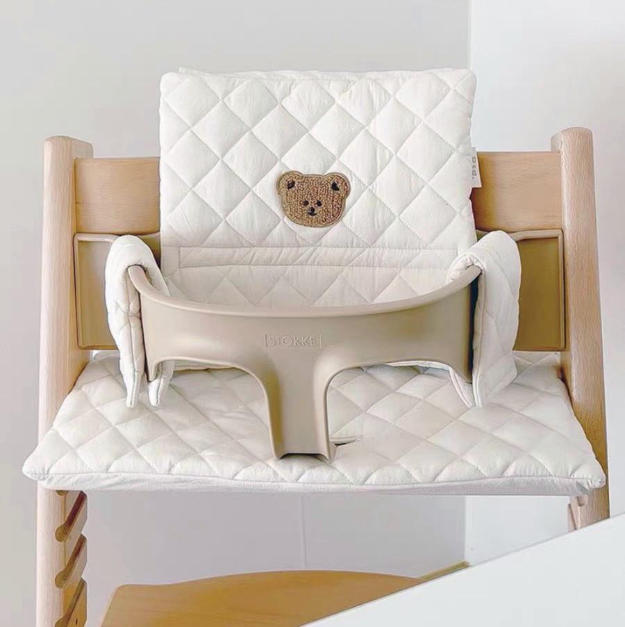 Korean-Style Cartoon Baby Growth Chair Cushion for Children's Dining Chair Backrest