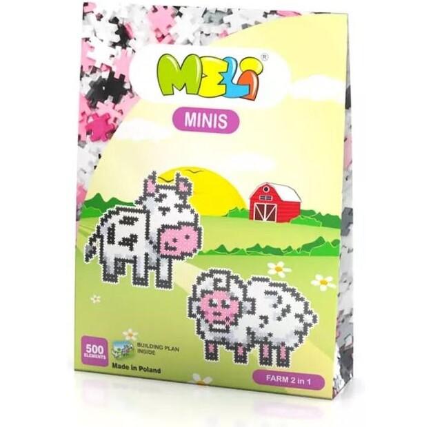 Конструктор блочный Meli Minis Farm 2в1 для детей
