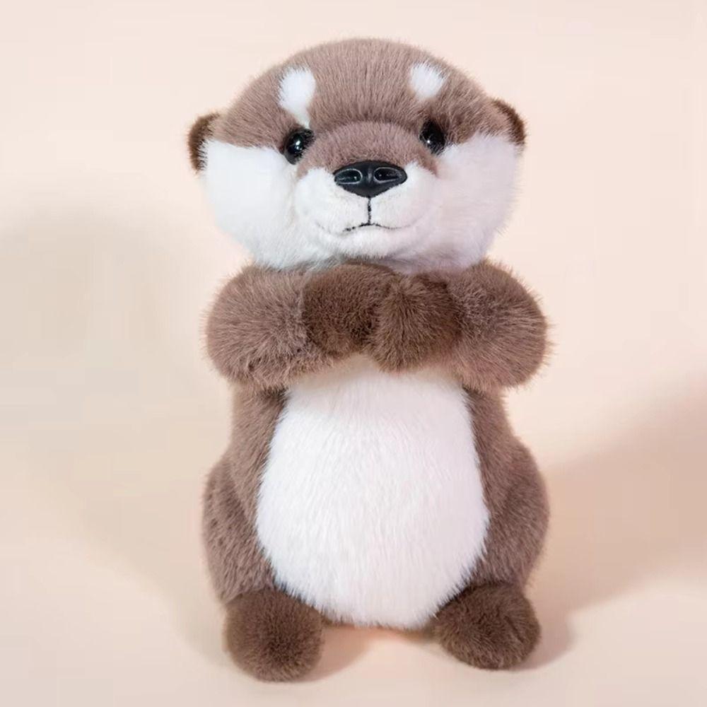 PP Cotton Brown Otter Plush Toy Soft Simulation Otter Toy Doll  Home Decor
