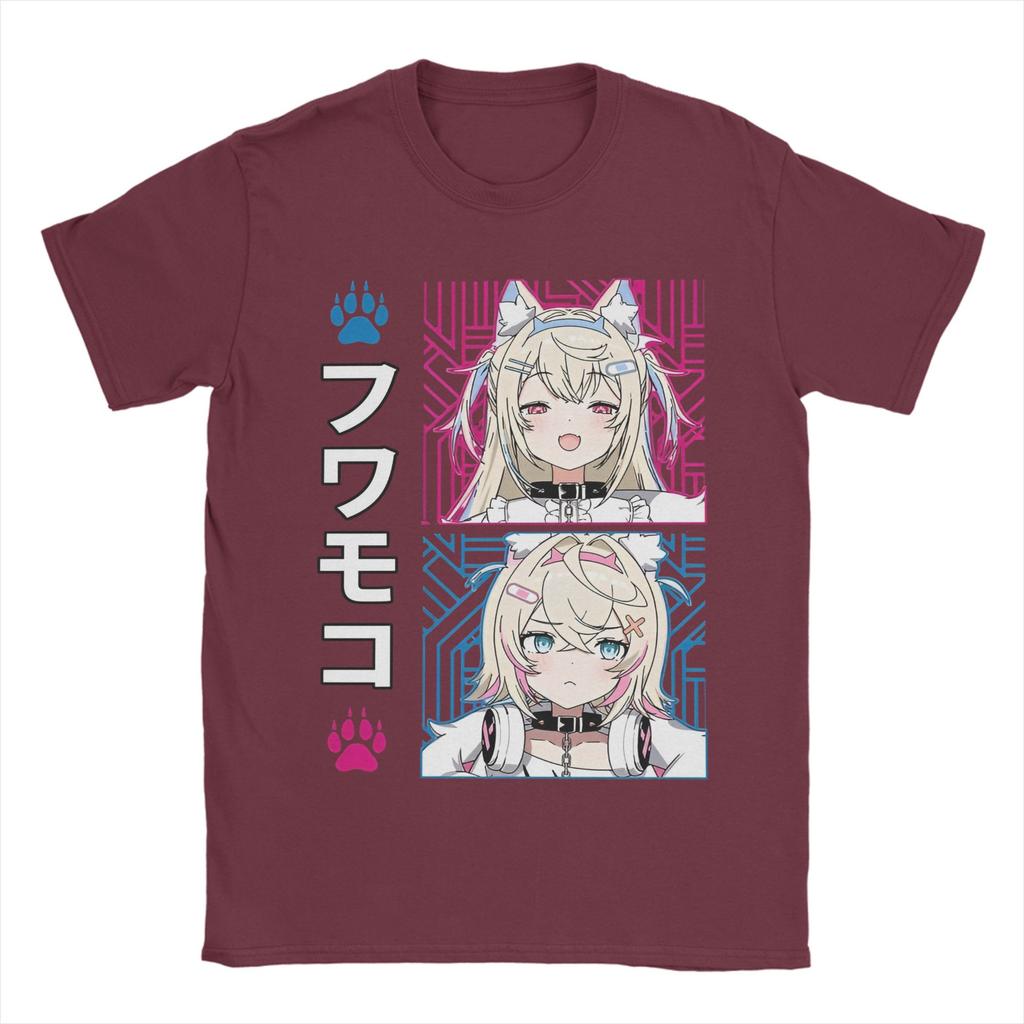 FuwaMoco Advent Hololive Tee Shirt for Men Women Graphic T Shirts  Cotton Clothes