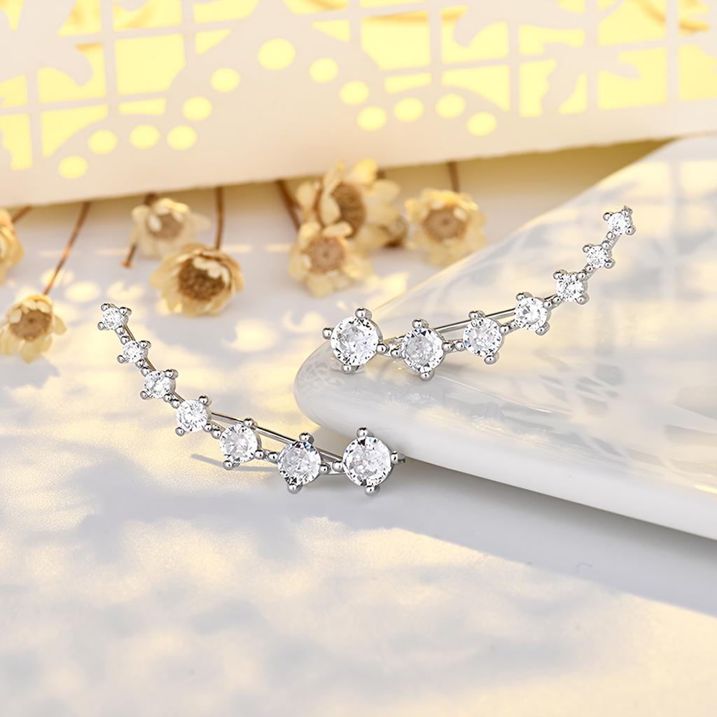 Seven Star Design Earrings for Women, Hypoallergenic Delicate Dangle Earrings, Simple Elegant Daily Leisure Wear Jewelry Gift