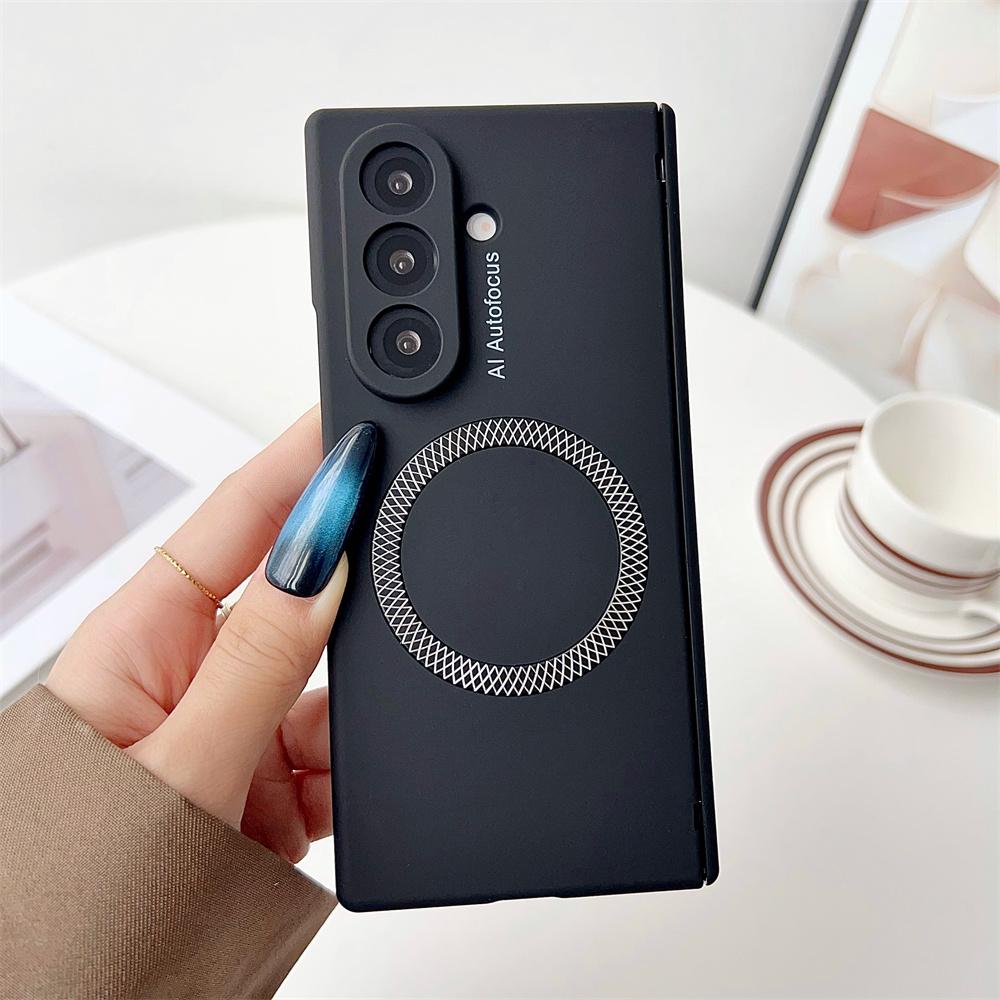 For Samsung Galaxy Z Fold7 5G Case Compatible with MagSafe Hinge Protection Hard PC Phone Cover