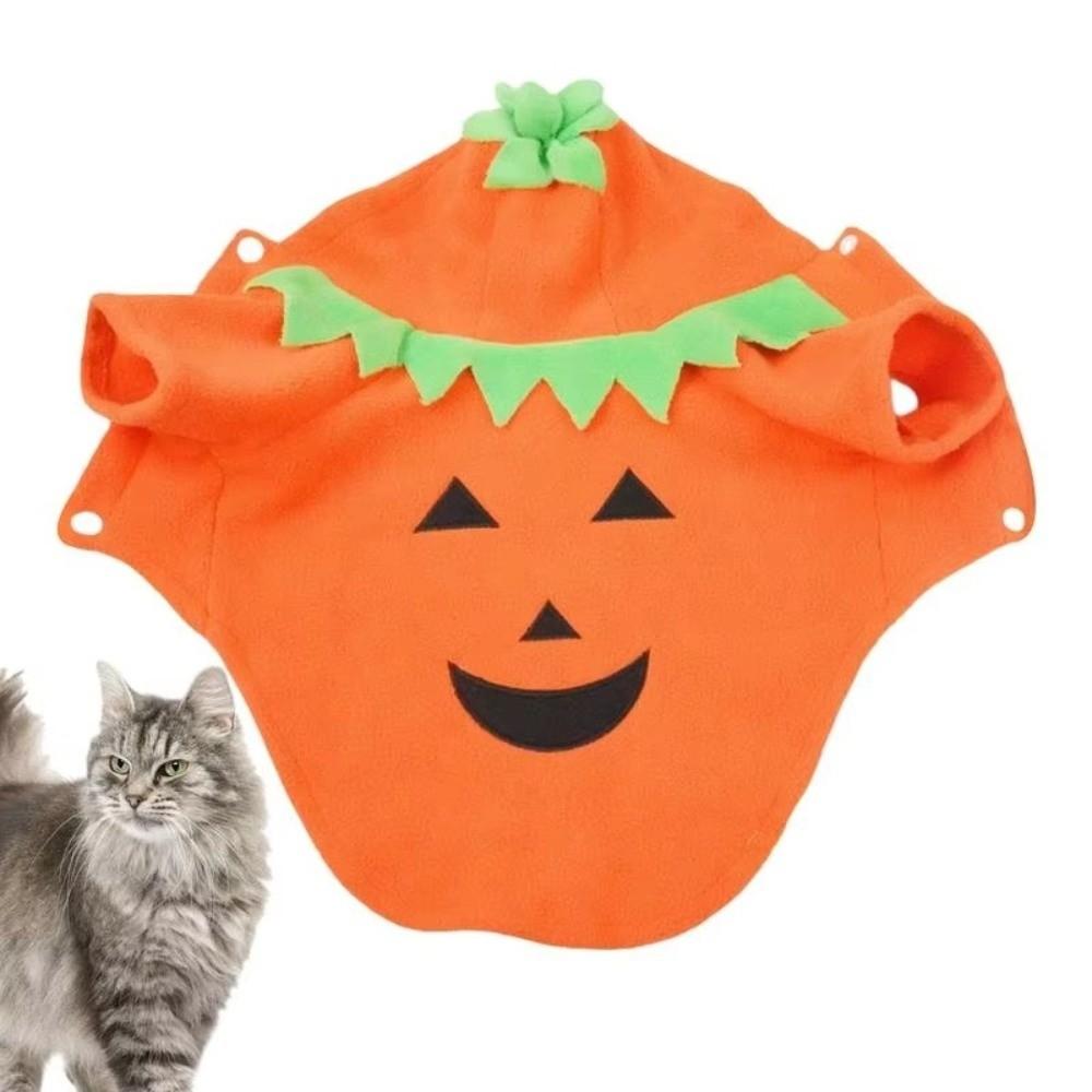Breathable Pumpkin Dog Costume Orange Dog Hoodie Cute Pet Cosplay Costume  Pet Role-Playing