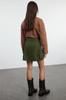 Women's Fashion Khaki Cargo Pocket Woven Shorts Skirt