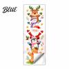 Christmas Party Room Decor Watercolor Stack‑Up Characters Wall Stickers Removable Self‑Adhesive Door Stickers Sticker Santa Snowman Reindeer
