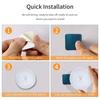2 Color Temps Motion Sensor Puck Light with Remote,Wireless Dimmable Under Cabinet Lights, Rechargeable Magnetic Closet Light,Stick On Night Light