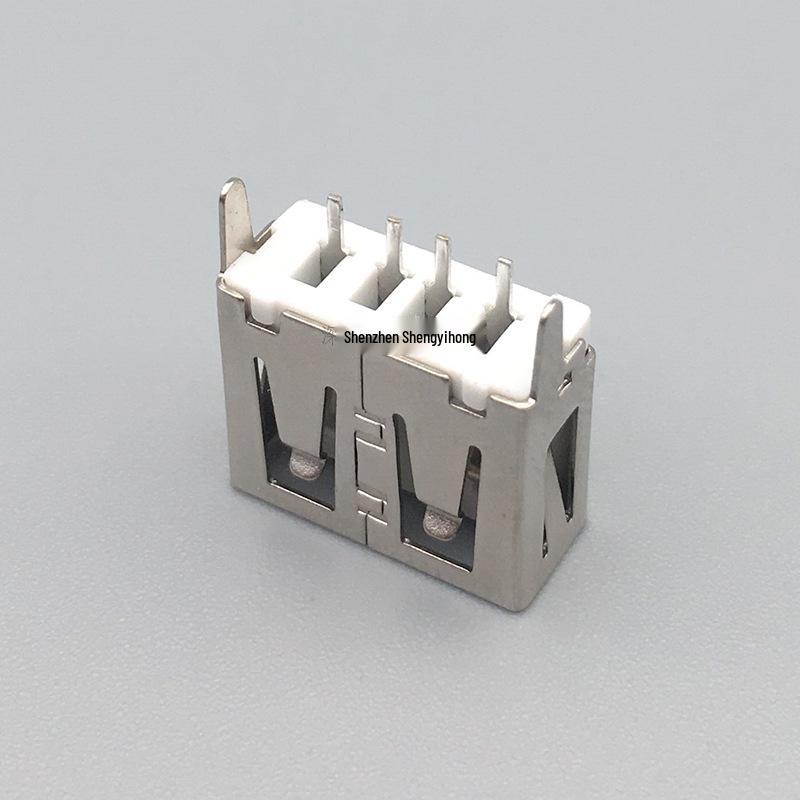 USB 2.0 Female Socket, Vertical Short Body, 10.5A, 180° Straight Pin Charging Connector