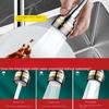 Adjustable Faucet 3 Flow Mode High Pressure Anti-Splash Sprayer Head  Kitchen