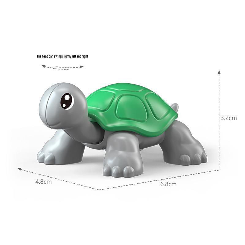 Large Animal Building Blocks for Children's Educational Play - Dolphin Set with Loose Parts