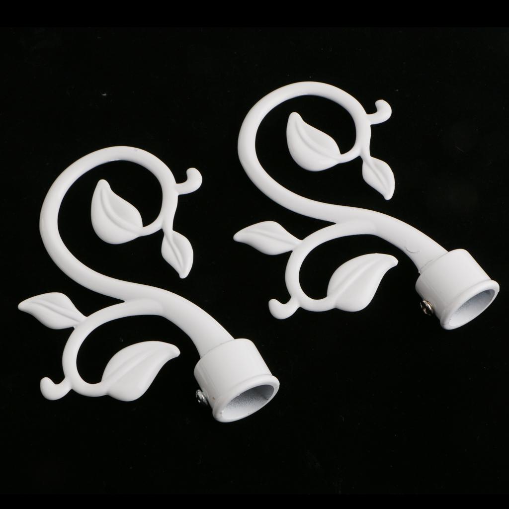Curtain Recess Brackets Drapery Pole Ornament For 22mm Poles