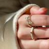 Ring Sophisticated Copper In Unique Geometric Form Ideal For Stylish Accessories Womens