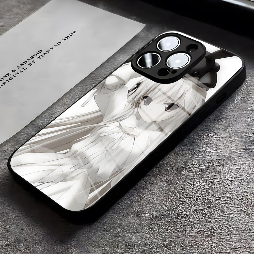 Y-Yosuga No Sora Phone Case For IPhone 17 Pro Max 16 15 14 Pro Max 13 11 X Xs Xr 8 7Plus Glass Cover