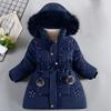 Kids' Fashion Fleece-Lined Thickened Hooded Oversized Sweatshirt Warm Casual Jacket For Fall/Winter