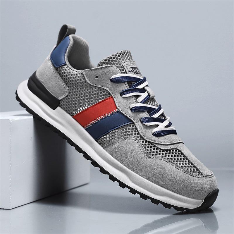

Мужская обувь летняя сетчатая дышащая не пахнущая спортивная обувь мужские легкие кроссовки для бега повседневные универсальные ретро-кроссовки Forrest Gump 39 серый