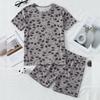 Summer 3D Print Children's Fashion Home Clothes Suit Boy Comfortable Joker Dinosaur Short-sleeved Girl Sweet Pink Shorts Suit