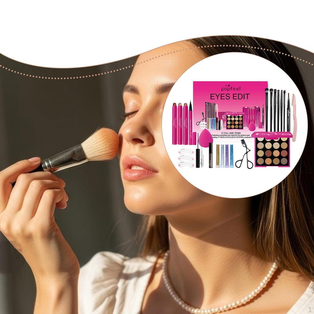 Kit Trucco Donna Facile da Usare Accessori Quotidiani Regalo Premium per Ragazze Signore Modifica Viso