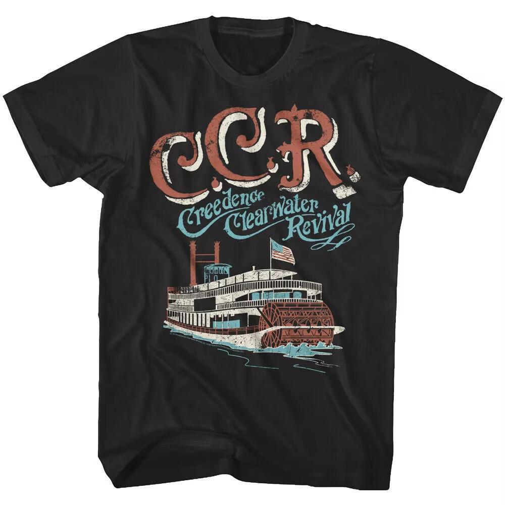 Fashion Creedence Clearwater Revival CCR Punk Classic T-shirt Unisex Men Women Short Sleeve Summer Round Neck Tee Streetwear