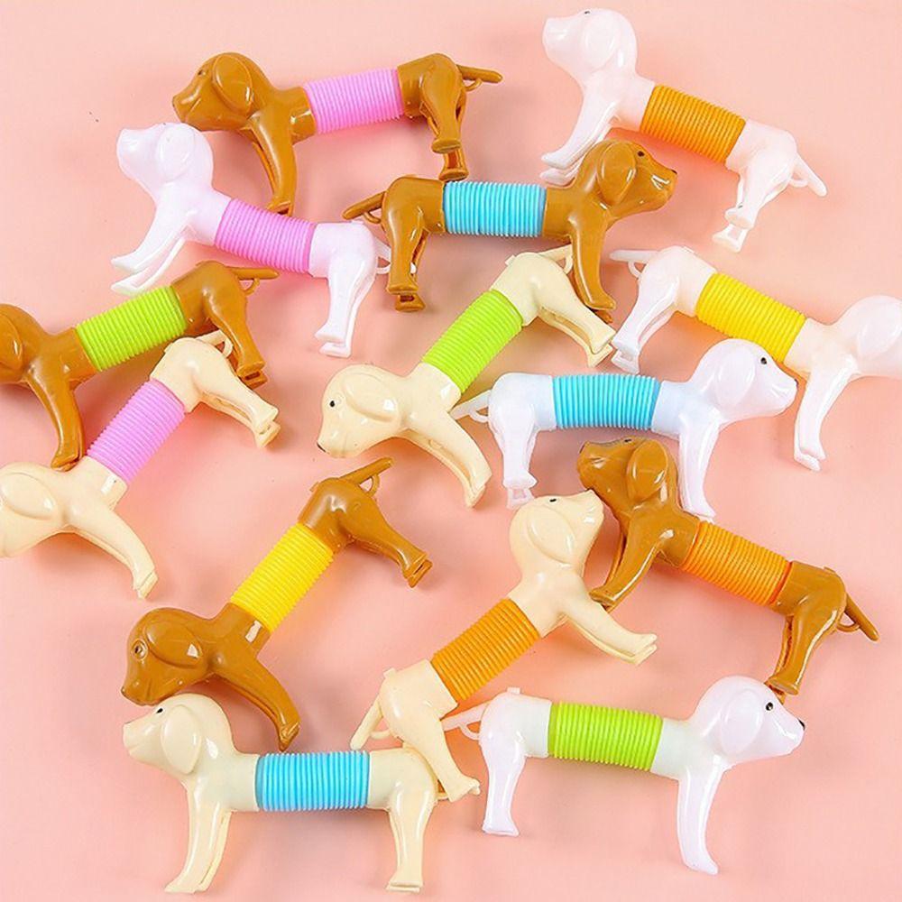 12Pcs Versatile Styling Stretchable Dog Toy Random Color Puppy Stress Relieving Toy Gift