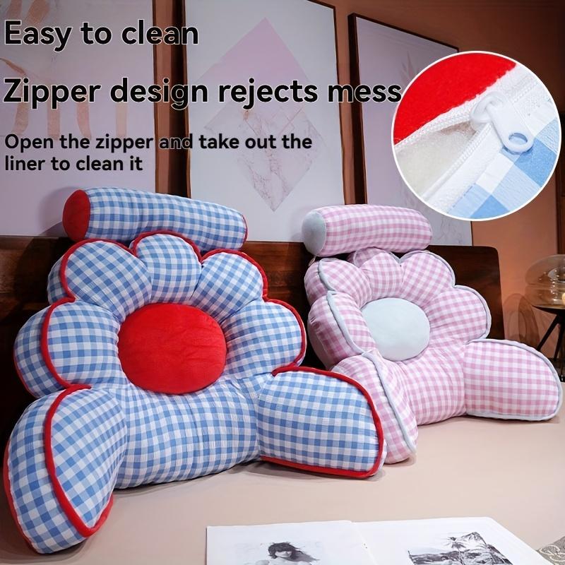 Sunflower Reading Cushion Large Lumbar Support Pillow for Bed Sofa and Office