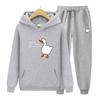 Peace Was Never An Option Two Piece Set  Printing Men Womens Hoodies Tracksuits Jogger Pants Thick Warm Clothes Men