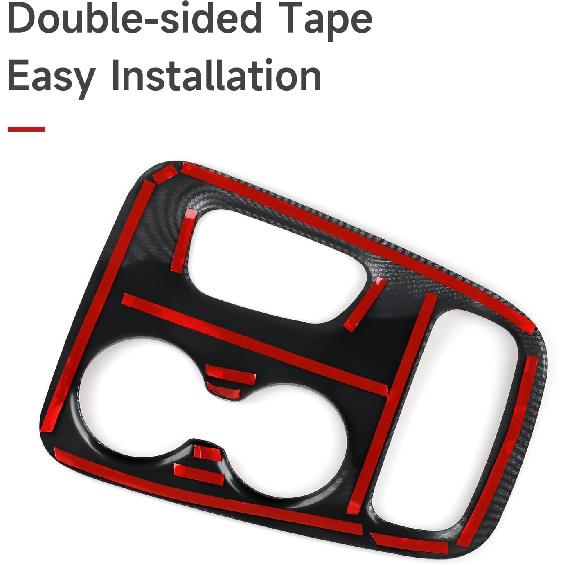 Car Gear Shift Panel Decals For 2018   Dodge Durango Accessories Carbon Fiber Interior Stickers