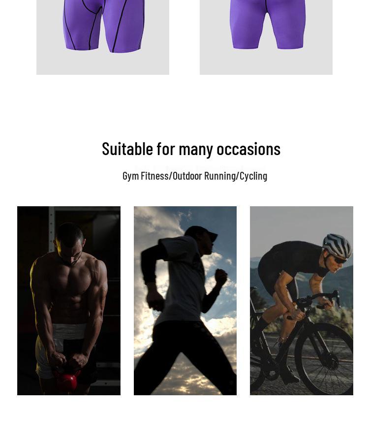 In-Stock Quick-Dry Anti-Chafe Compression Boxer Briefs for Fitness