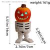 Halloween Led Lamp Pumpkin Knight Desktop Ornaments Decorated with Luminous Pumpkin Head Ghost Resin Courtyard Decoration