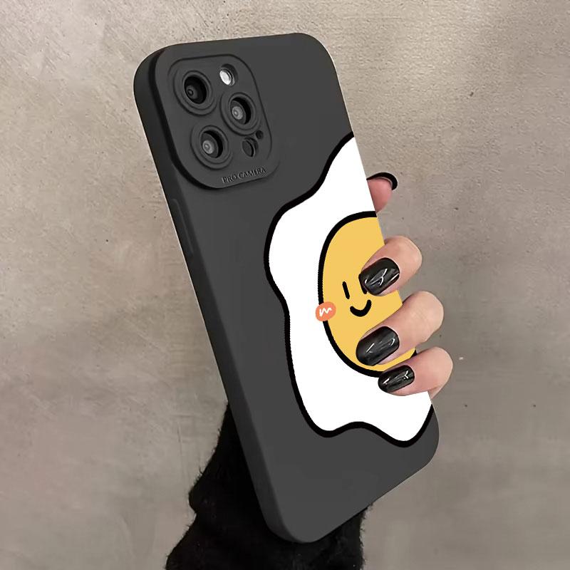 Tomato and Egg Phone Case IPhone 16 15 Pro Max Case For IPhone 13 14 15 12 11 Pro XS Max 12 13 Mini XR X Plus Shockproof Case