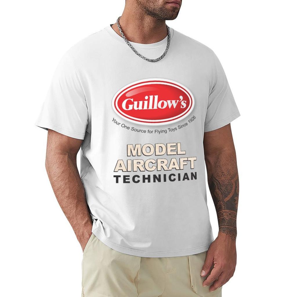Guillow Model Aircraft Technician TShirt Street Fashion Casual Tee Shirt