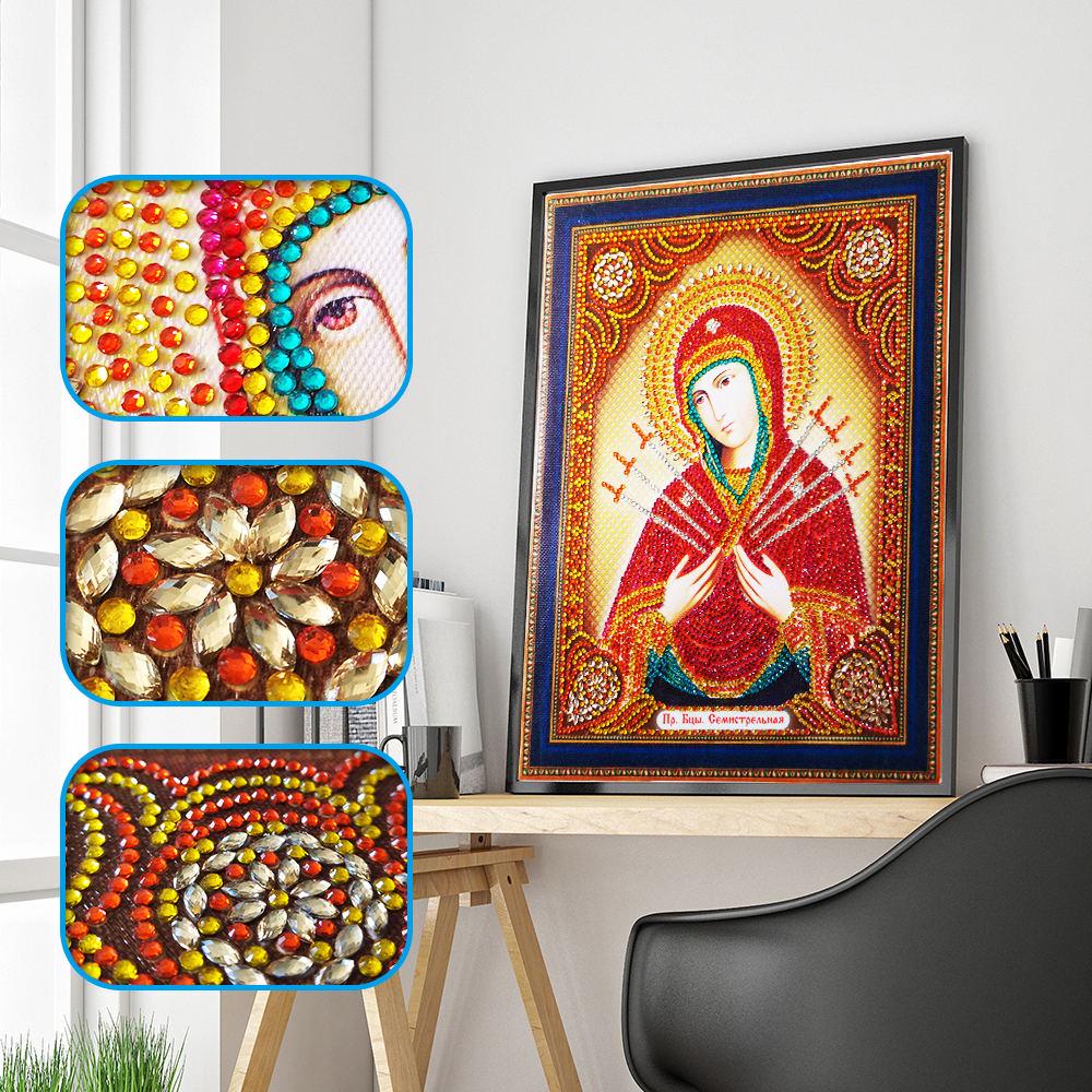 5D Diamond Drawing Multi Figure Special Shaped Diamond Religious Type Cross Stitch DIY Embroidery Home Decoration Gift