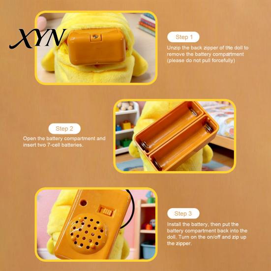 Music Melody Plush Interactive Toy for Kids, Banana Fruit Induction Toy, Musical Carrot Stuffed Animal Sensory Animal, Dual Mode Rhythm Game,
