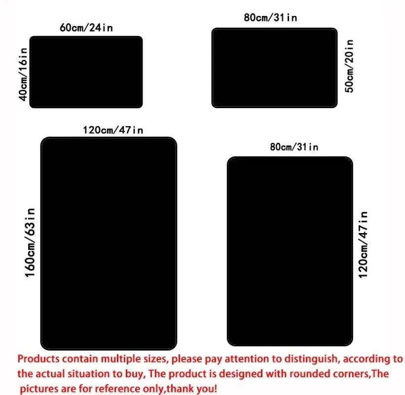 Modern Light Luxury Printing Large Carpet Anti-slip Wear-resistant Soft Mat for Living Room and Bedroom Rug Easy Clean Fashion