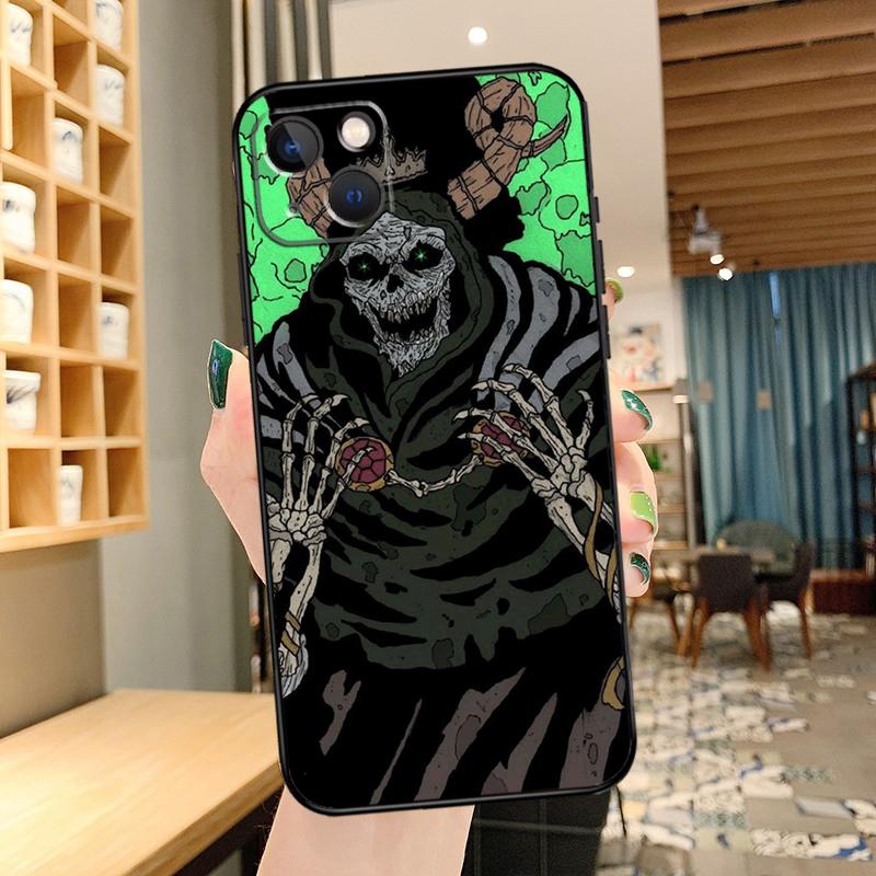 Gothic Fashion Skull Phone Case For iPhone 16 17 Pro Max 15 14 13 11 12 Pro Max Mini 15 16 Plus 16e 17 Air Cover